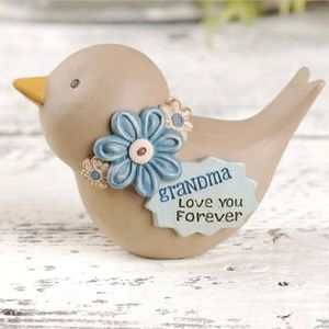 Blossom Bucket Grandma Love You Forever Bird decor